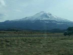 Mt. Shasta and I-5.